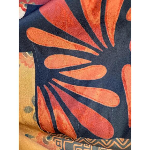 MISA Los Angeles Multicolored Eliza Patchwork Wrap Dress Size XL (READ) - Picture 11 of 15